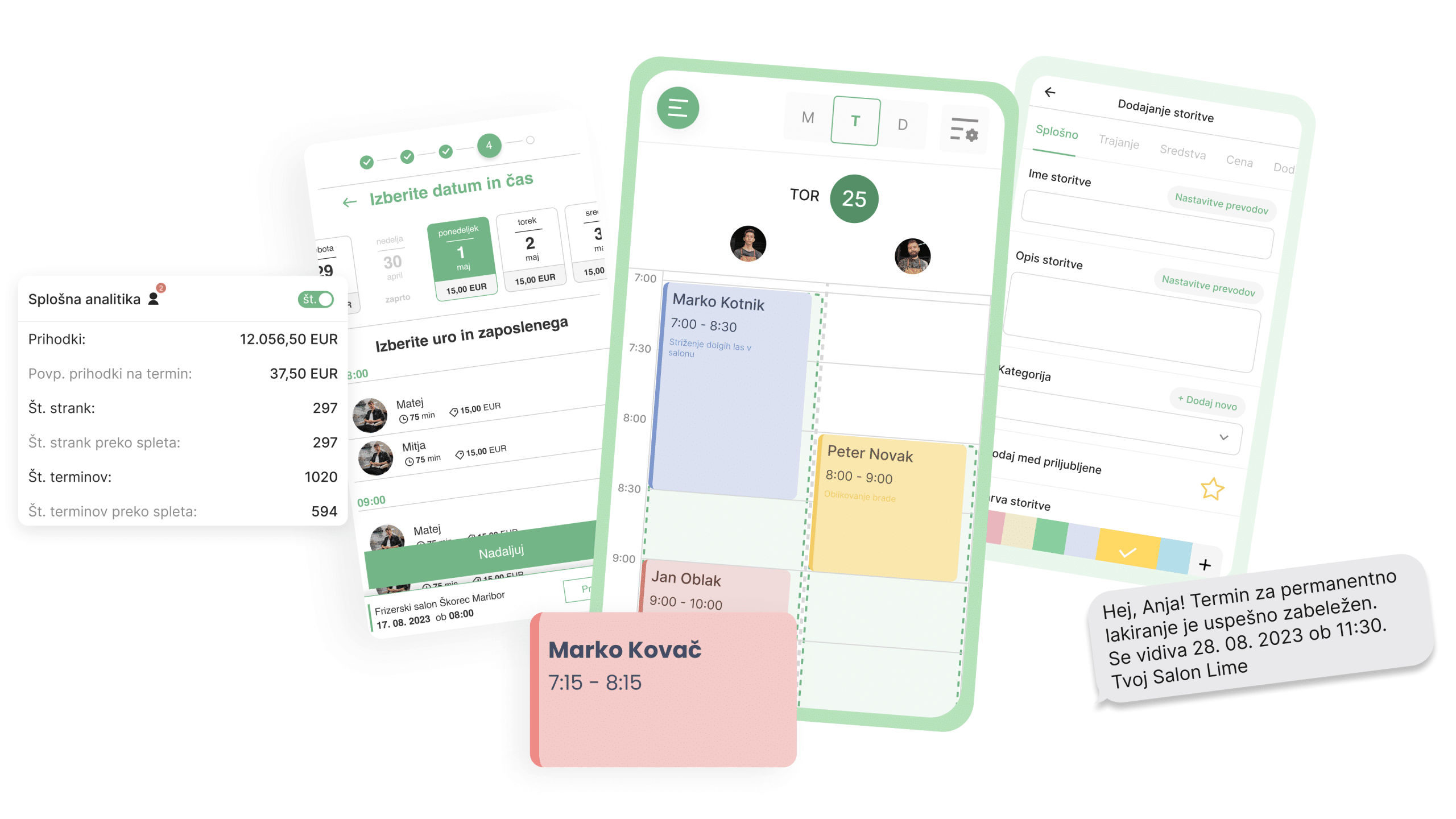 lime booking - urnik