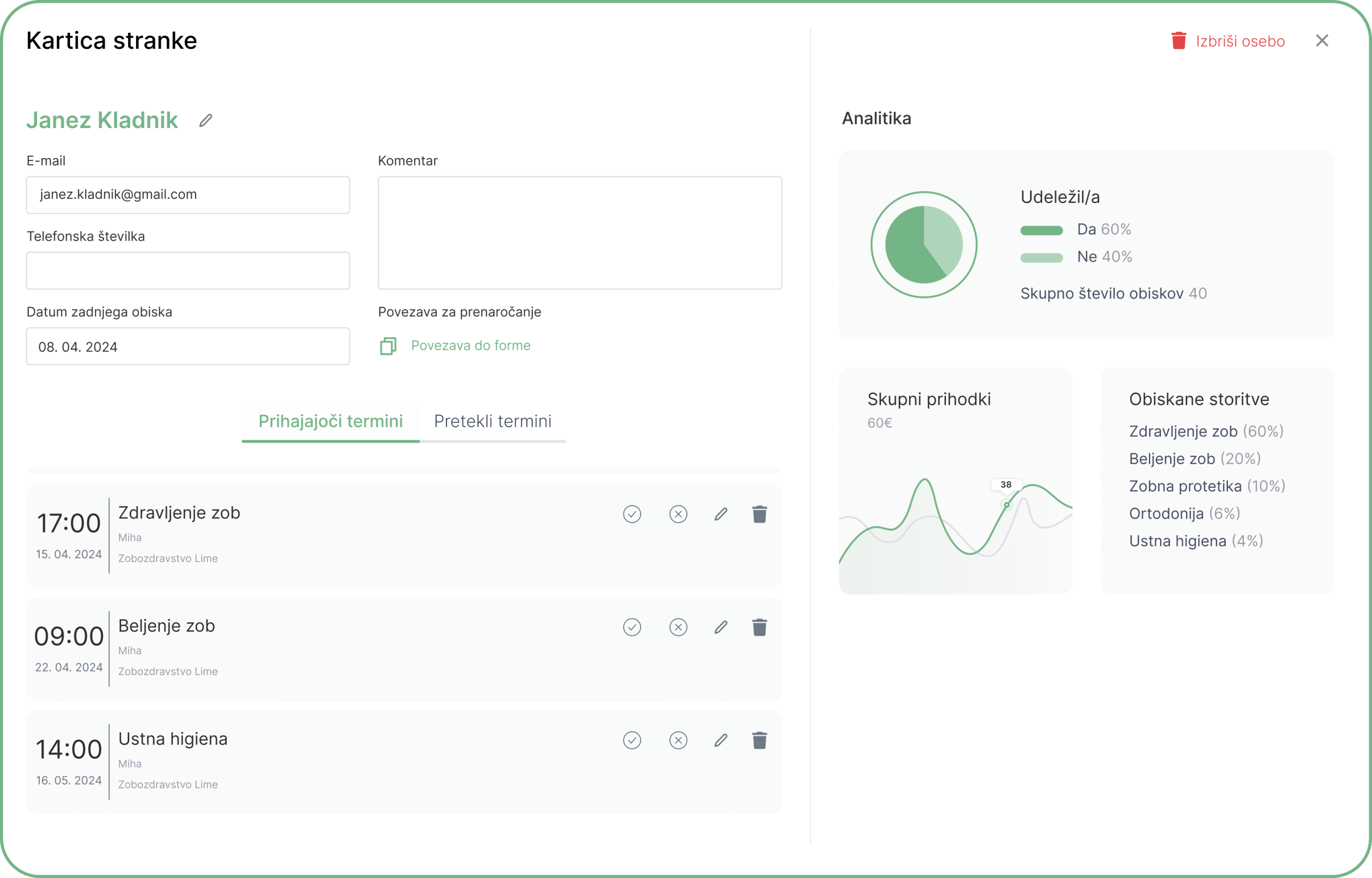 stranke - lime booking