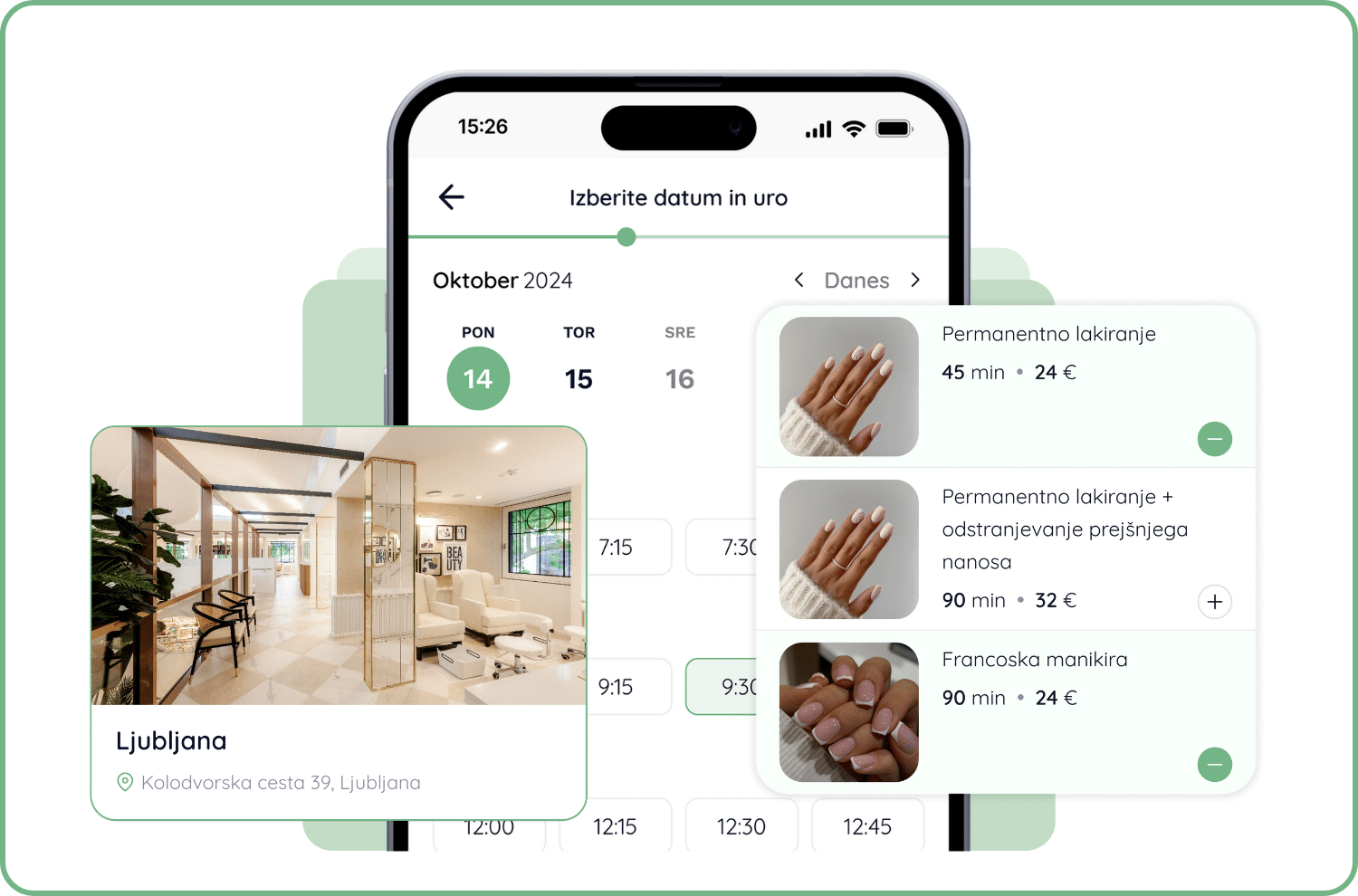 Dodajte slike storitev na vašo spletno formo - Lime Booking