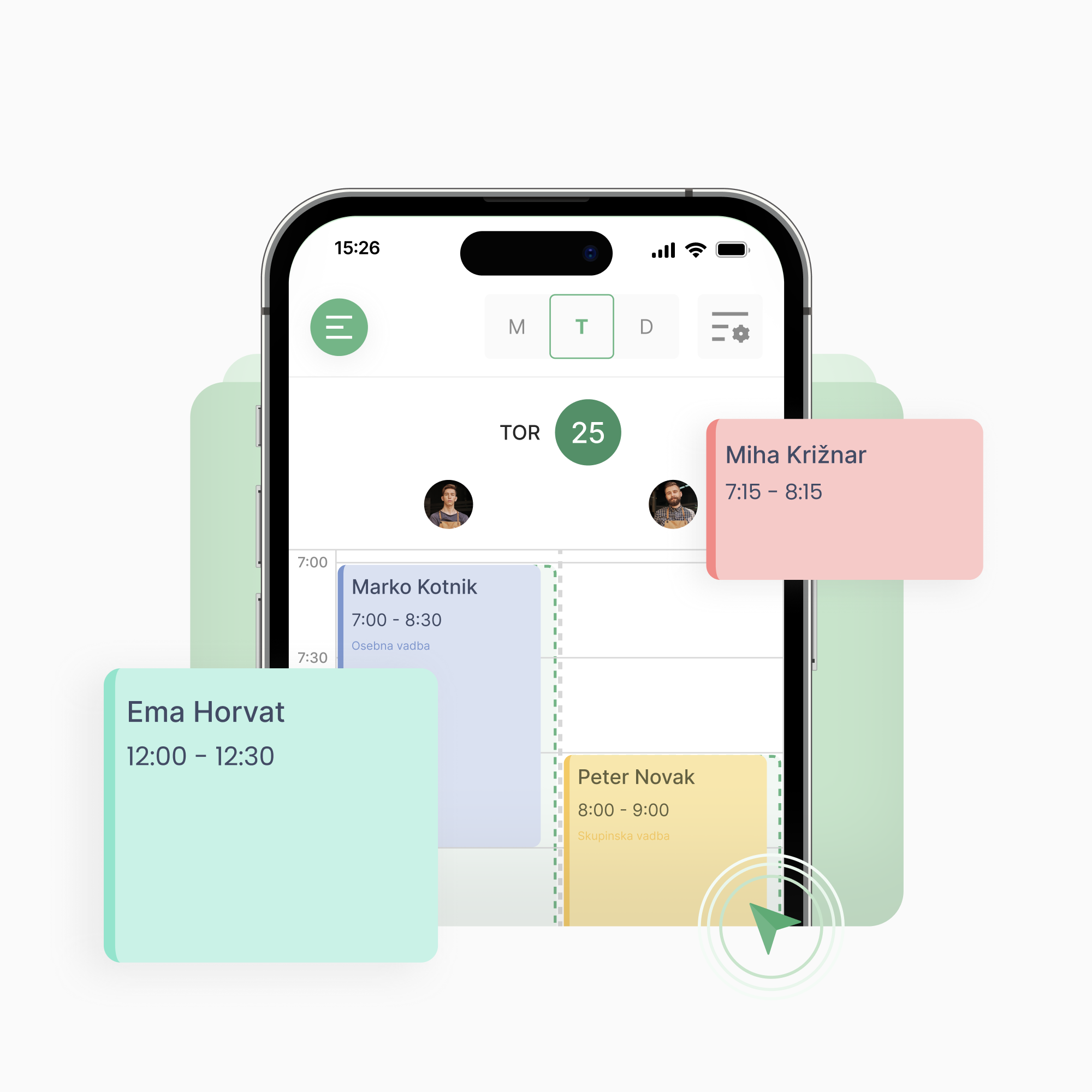 Spletna aplikacija za treninge - Lime Booking