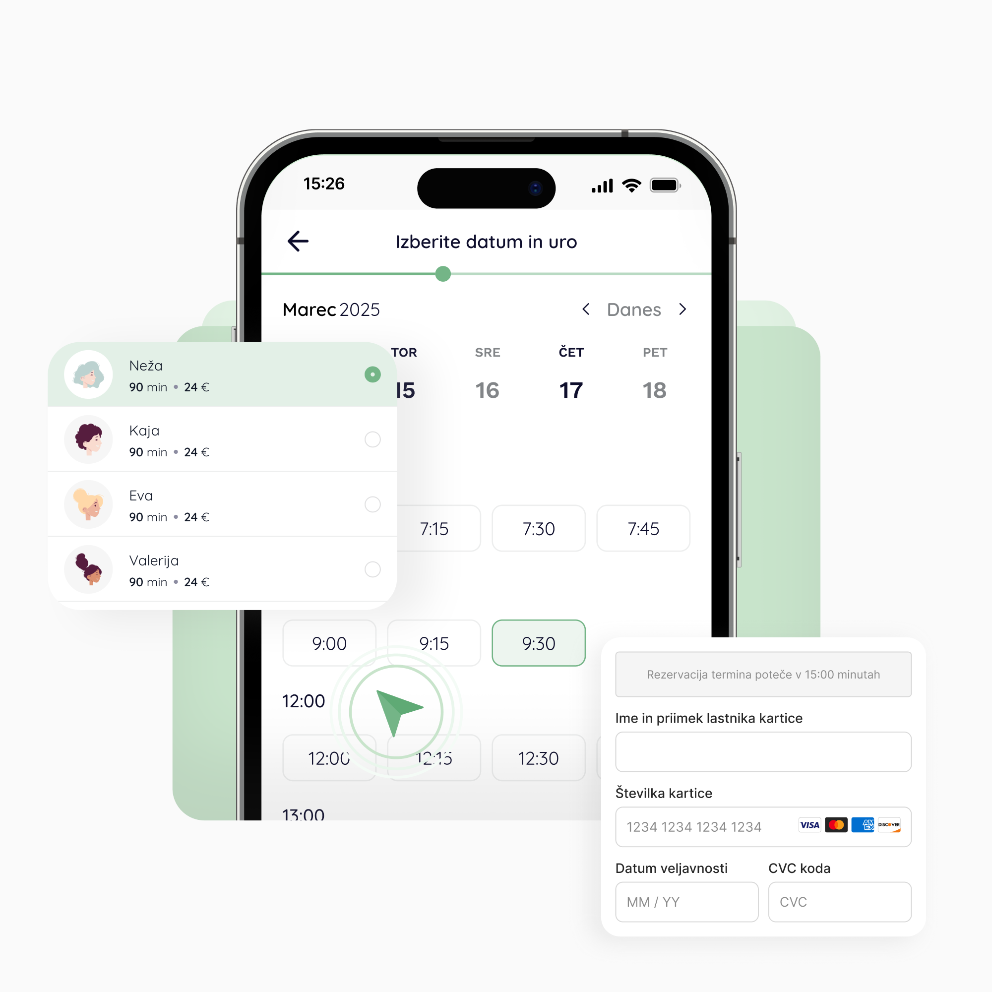 Spletno naročanje za salone - Lime Booking