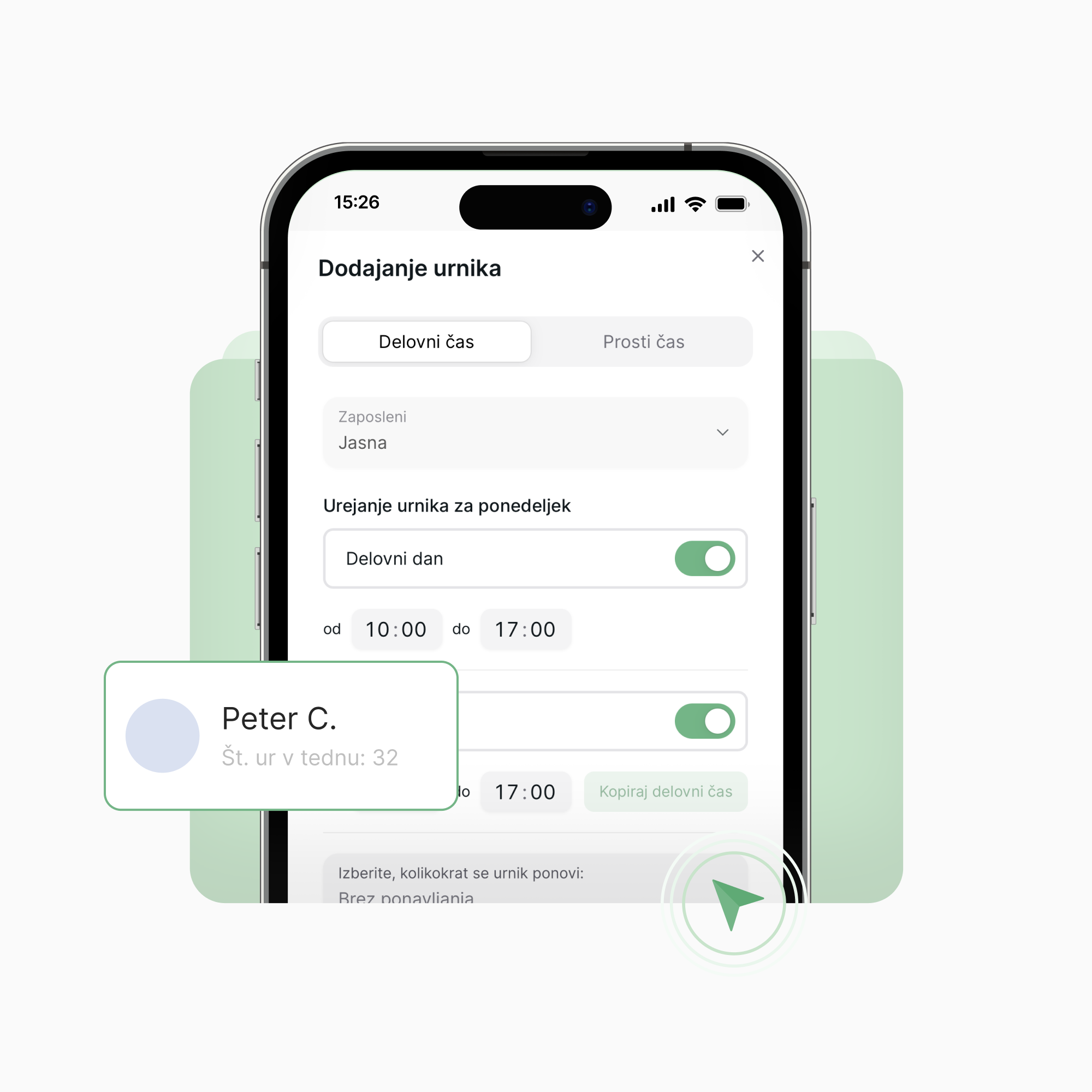 Urniki dela za salon - Lime Booking